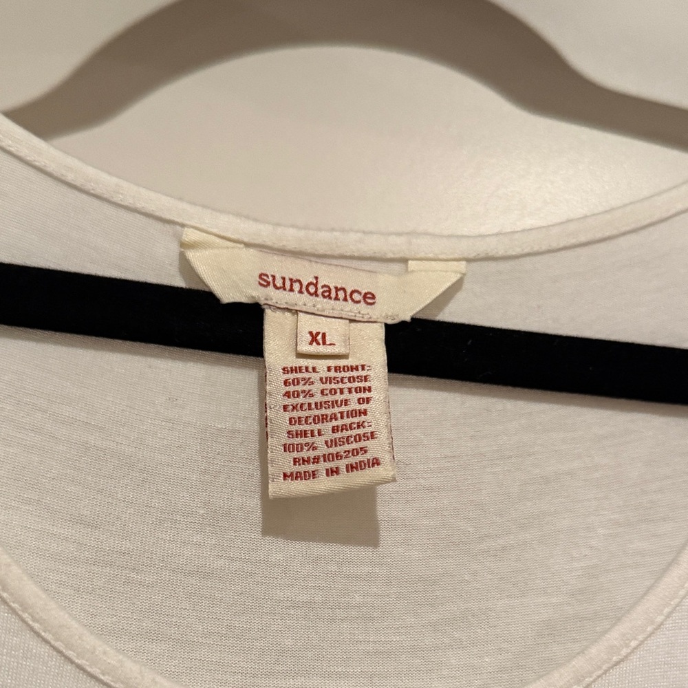 Sundance Women's Classic White Short Sleeve Top